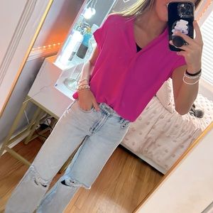 Cynthia steffe purple blouse